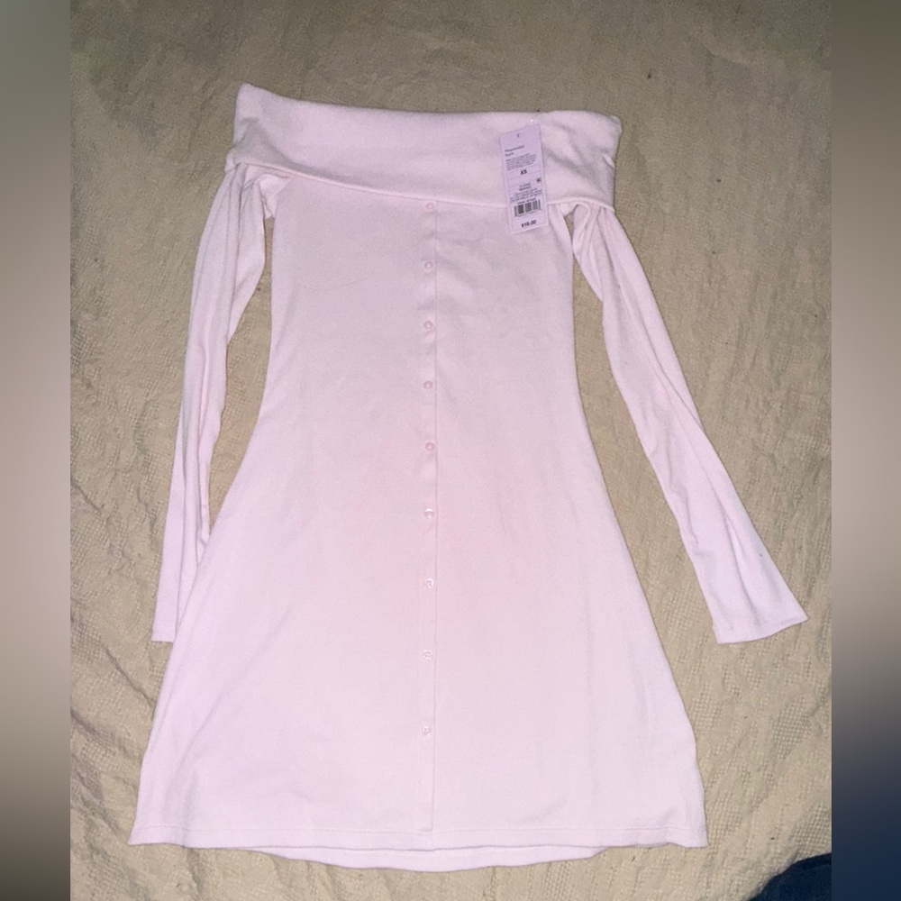 Wild Fable Off-Shoulder Pink Dress